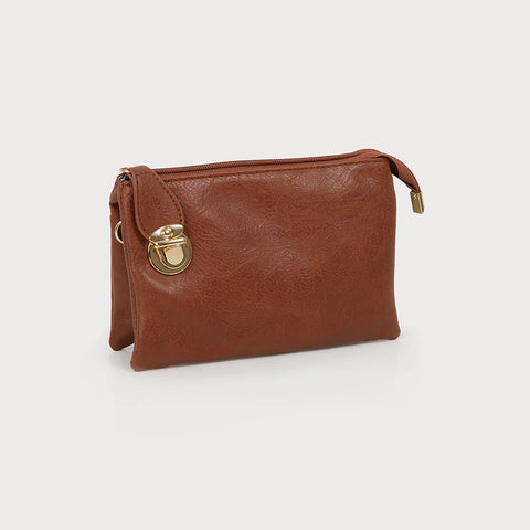 Camel Crossbody/Wristlet