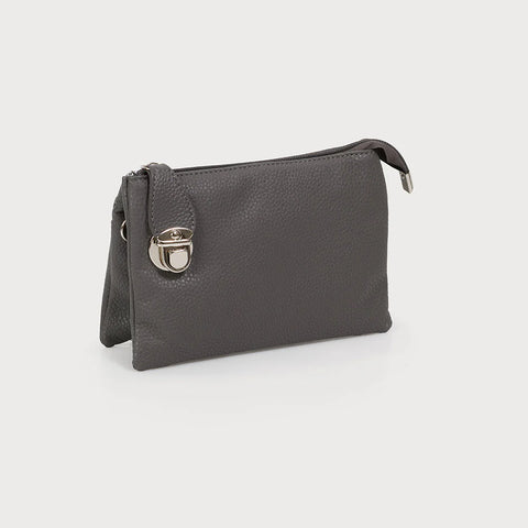 Dark Grey Crossbody/Wristlet
