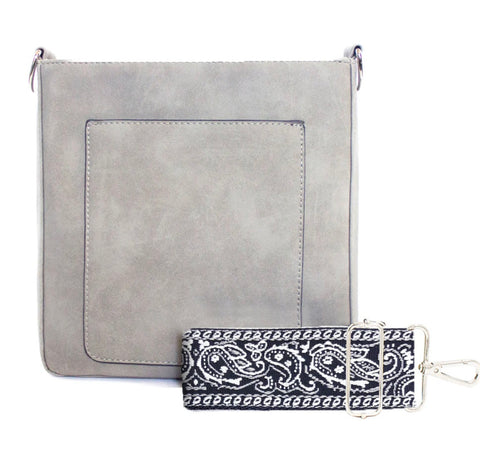 Gray May Crossbody