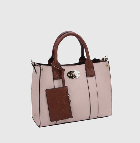 Boxy Satchel with Crossbody Strap