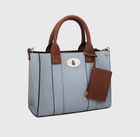 Boxy Satchel with Crossbody Strap