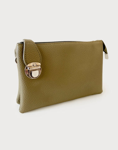 Khaki Crossbody/Wristlet