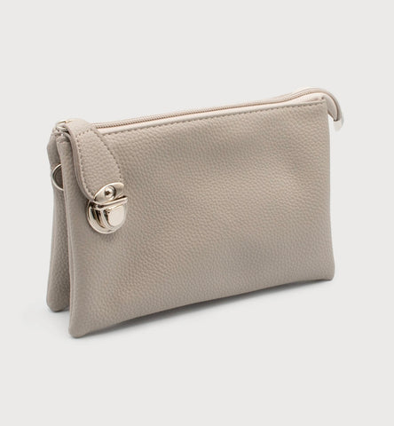 Light Grey Crossbody/Wristlet