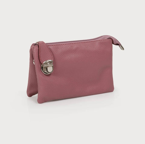 Dusty Rose Crossbody/Wristlet