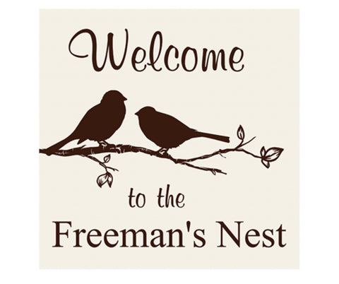 Welcome Nest Sign
